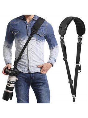 Camera Neck Strap with Quick Release and Safety Tether